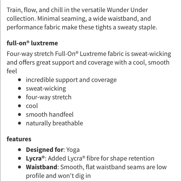 -sold- Like NEW Lululemon Wonder Under leggings - Picture 10 of 10